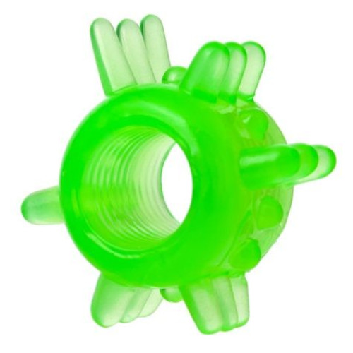 Набор из 6 зелёненьких эрекционных колец (зеленый)