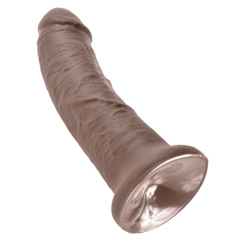 Коричневый фаллоимитатор 8  Cock - 20,3 см. (коричневый)