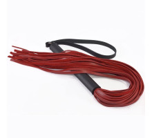 Красная плеть  Классика  с черной рукоятью - 58 см. (красный с черным)