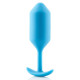 Голубая пробка для ношения B-vibe Snug Plug 3 - 12,7 см. (голубой)