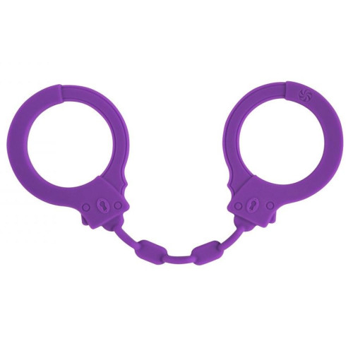 Фиолетовые силиконовые наручники Suppression (фиолетовый)