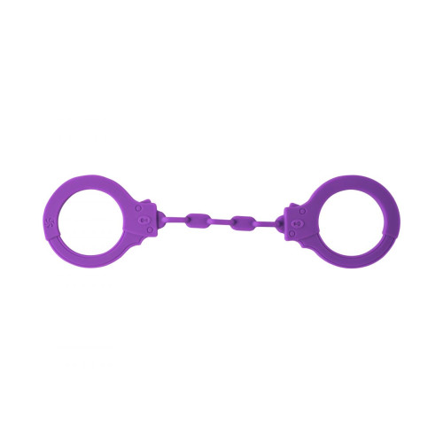 Фиолетовые силиконовые наручники Suppression (фиолетовый)