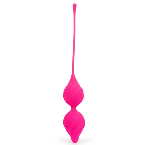 Ярко-розовые вагинальные шарики со смещенным центром тяжести (ярко-розовый)