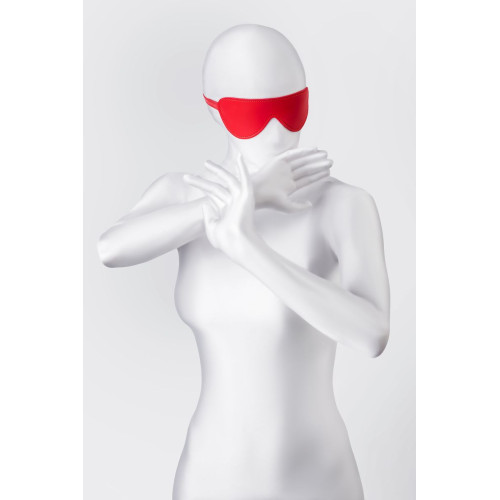 Красная маска Anonymo из искусственной кожи (красный)