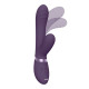 Фиолетовый вибромассажер-кролик Tani - 21,5 см. (фиолетовый)
