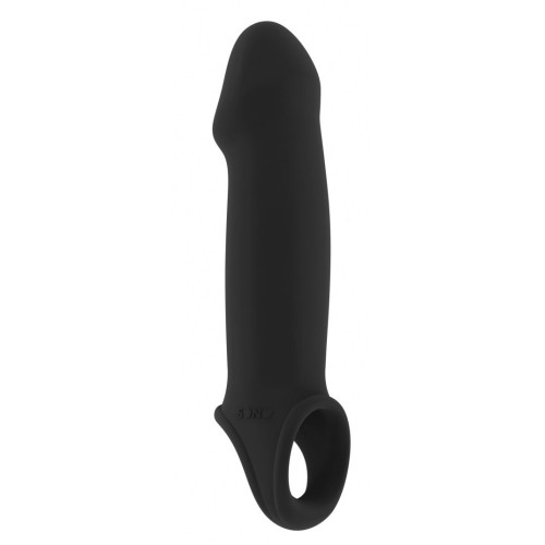 Чёрная насадка с подхватом Stretchy Penis Extension No.33 (черный)