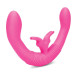 Розовый парный вибратор-кролик Together Vibes - 35,6 см. (розовый)