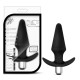 Чёрная  анальная вибропробка Luxe Discover - 12,7 см. (черный)