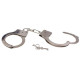 Серебристые металлические наручники с ключиками (серебристый)