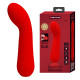 Красный гнущийся вибратор Faun - 15 см. (красный)