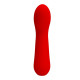 Красный гнущийся вибратор Faun - 15 см. (красный)
