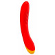 Красный изогнутый вибромассажер Romp Hype G-Spot - 21 см. (красный)