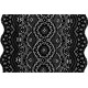 Кружевные трусики-бразилиана с геометрическим рисунком (черный|3 размер)