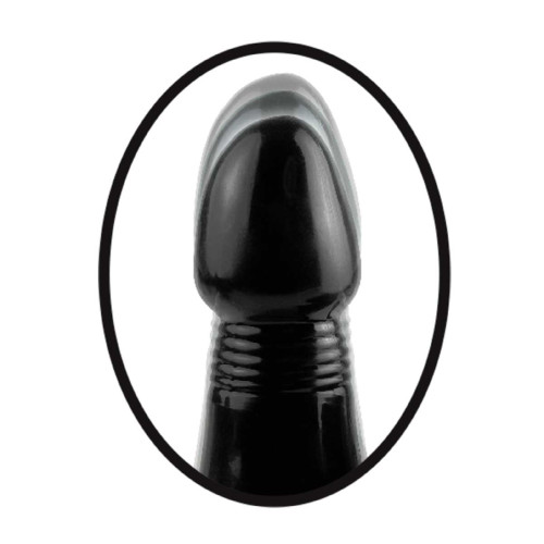 Анальный вибростимулятор фаллической формы Vibrating Thruster - 16 см. (черный)