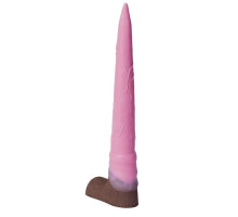 Розовый фаллоимитатор  Олень  - 34 см. (розовый)