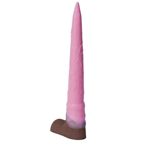 Розовый фаллоимитатор  Олень  - 34 см. (розовый)