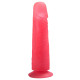 Розовый фаллоимитатор на подошве-присоске - 17,5 см. (розовый)