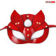 Красная игровая маска с ушками (красный)