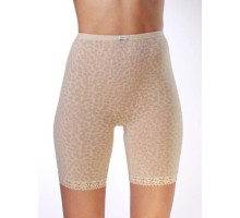 Мягкие эластичные панталоны с леопардовым принтом (черный|XL)