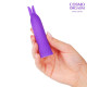 Фиолетовый вибростимулятор в форме зайчика - 10,5 см. (фиолетовый)