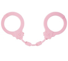 Розовые силиконовые наручники Suppression (розовый)