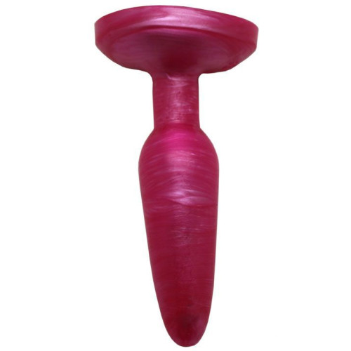 Розовая гелевая анальная пробка - 16 см. (розовый)