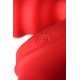 Красный безремневой страпон с вибрацией (красный)