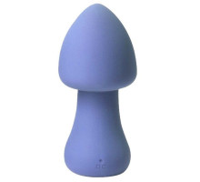 Голубой перезаряжаемый клиторальный стимулятор-грибочек Parasol Mushroom (голубой)