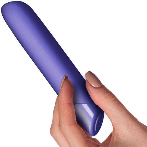 Фиолетовый классический вибратор Very Peri - 16 см. (фиолетовый)