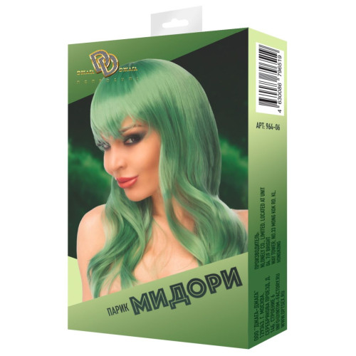 Зеленый парик  Мидори (зеленый)