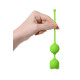 Зеленые вагинальные шарики A-Toys с ушками (зеленый)