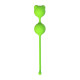 Зеленые вагинальные шарики A-Toys с ушками (зеленый)
