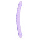 Двусторонний фиолетовый фаллоимитатор - 45 см. (фиолетовый)