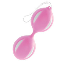 Розово-белые вагинальные шарики (розовый с белым)