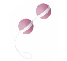 Нежно-розовые вагинальные шарики Joyballs Bicolored (нежно-розовый)