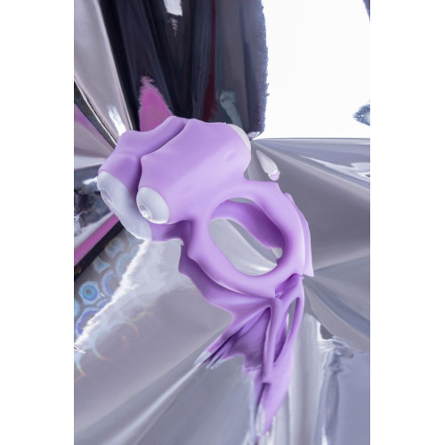 Фиолетовое виброкольцо на пенис Zort (фиолетовый)