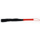 Черная плеть-флогер с красной ручкой - 50 см. (черный с красным)