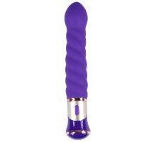 Фиолетовый спиралевидный вибратор - 21 см. (фиолетовый)