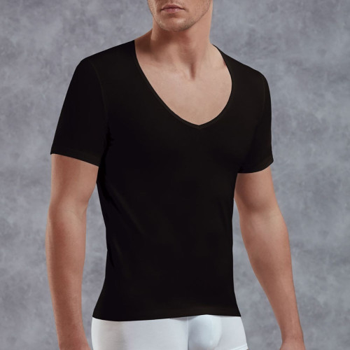 Мужская футболка с V-образным вырезом Doreanse City (черный|XXL)