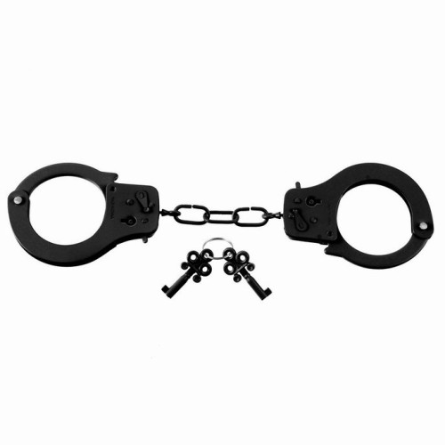 Черные металлические наручники (черный)