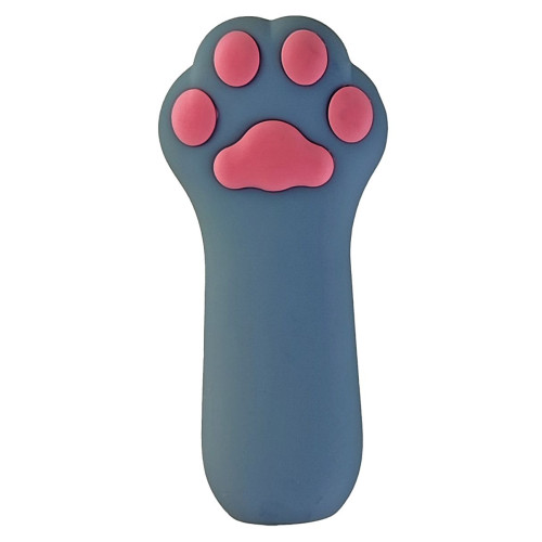 Насадка на палец в форме лапки Finger Vibrator Fluffy (серый)