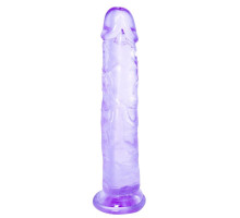 Фиолетовый фаллоимитатор Distortion - 18 см. (фиолетовый)