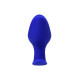 Синяя силиконовая расширяющая анальная втулка Bloom - 9,5 см. (синий)