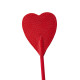 Красный стек с наконечником-сердечком - 70 см. (красный)