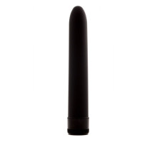 Черный классический вибратор - 17,5 см. (черный)