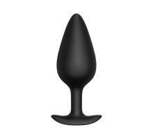 Черная анальная пробка Butt plug №04 - 10 см. (черный)