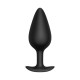 Черная анальная пробка Butt plug №04 - 10 см. (черный)