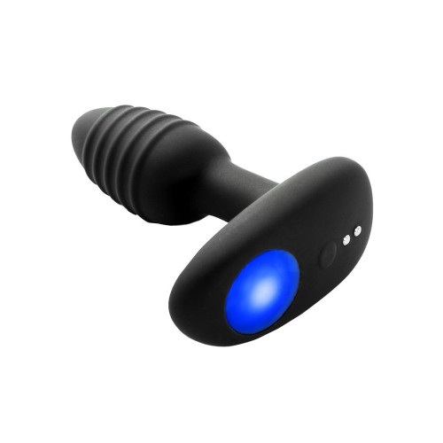 Черный интерактивный вибратор OhMiBod Lumen for Kiiroo с подсветкой - 10,2 см. (черный)