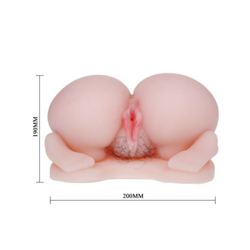 Мастурбатор вагина + анус с голосовым сопровождением и вибрацией (телесный)