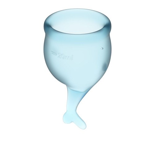 Набор голубых менструальных чаш Feel secure Menstrual Cup (голубой)